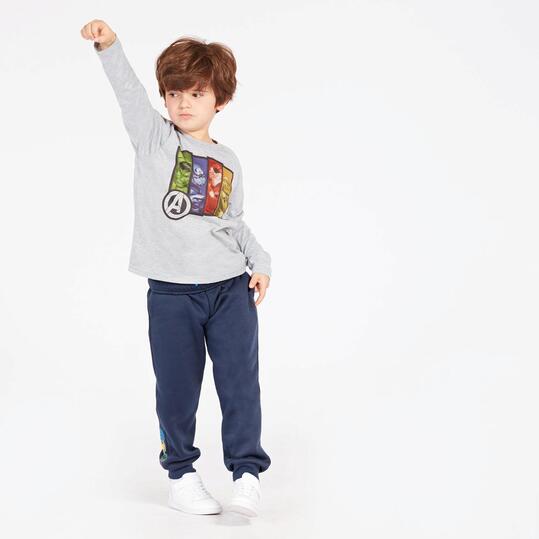 Camiseta Marvel Gris Rojo Niño (2-8)