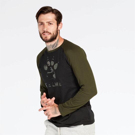 Camiseta Manga Larga Kelme Negra