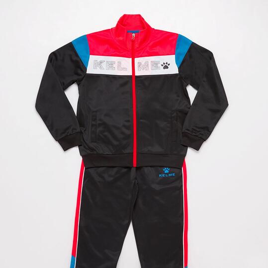 Chándal Kelme Negro Niño (10-16)