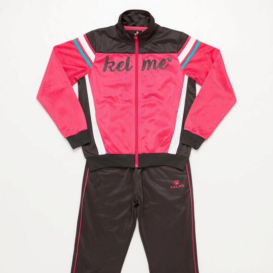 Chándal Kelme Fucsia Gris NIña (10-16)