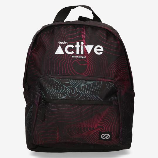 Mochila Escolar Ondas Silver