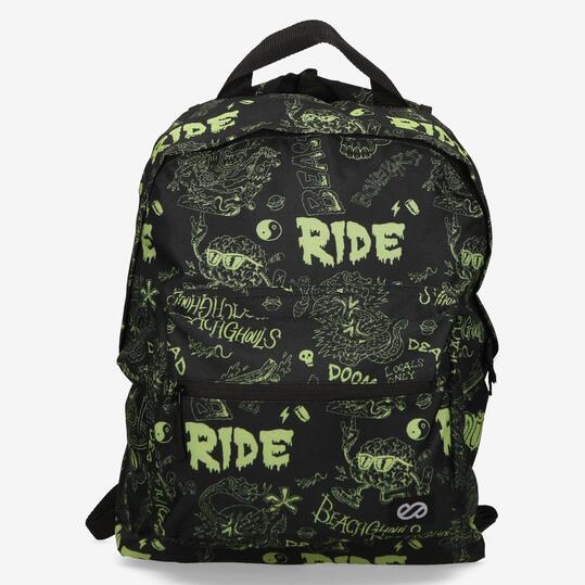Mochila Escolar Estampado Letras Silver