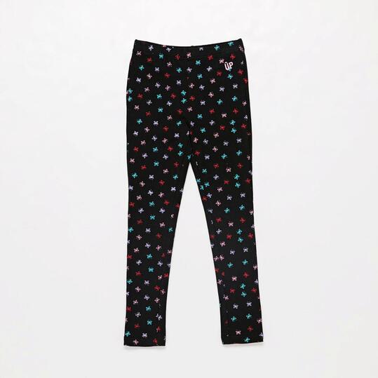 Leggins Mariposas Negros Niña Up Basic