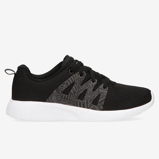 Zapatillas Running Negras Silver