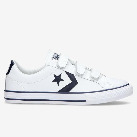 converse blancas velcro niño