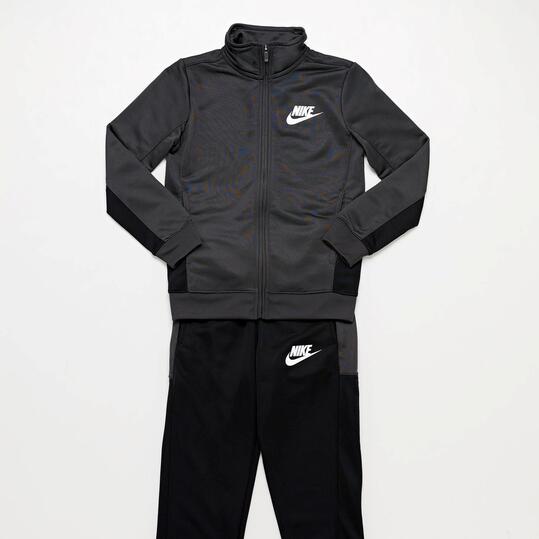 Chándal Nike Negro Gris Niño (10-16)