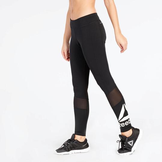 Mallas Running Negras Reebok Big Delta
