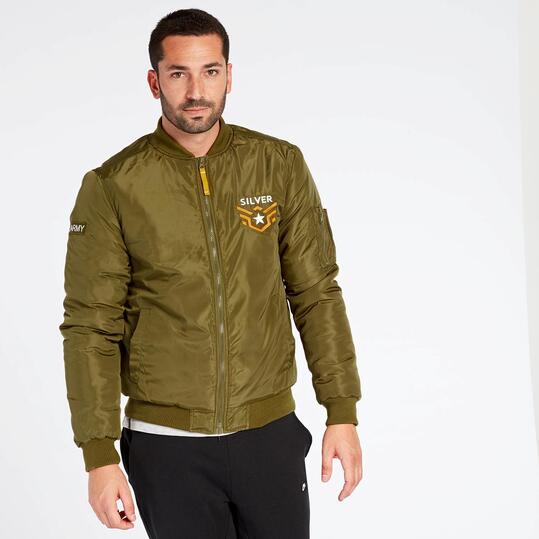 Chaqueta Bomber Kaki Silver Quiros