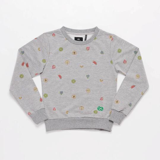 Sudadera Gris Niña Silver