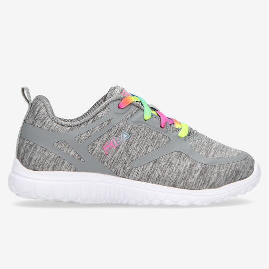 Zapatillas Running Fila Kameo Grises Niña (36-39)