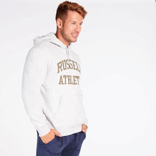 Sudadera Capucha Gris Russell Athletics