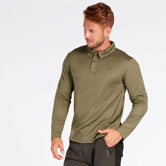 Polo Camuflaje Manga Larga Verde Hombre Gamo