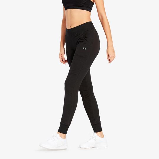 Pantalón Chándal Puño Negro Silver