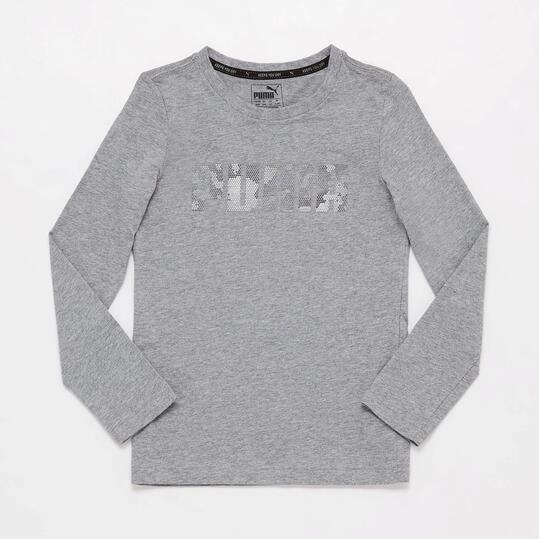 Camiseta Puma Azul Gris Junior