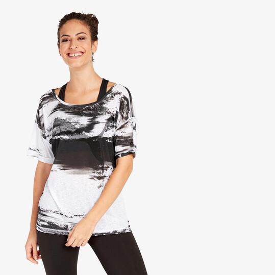 Camiseta Puma Negra Blanca
