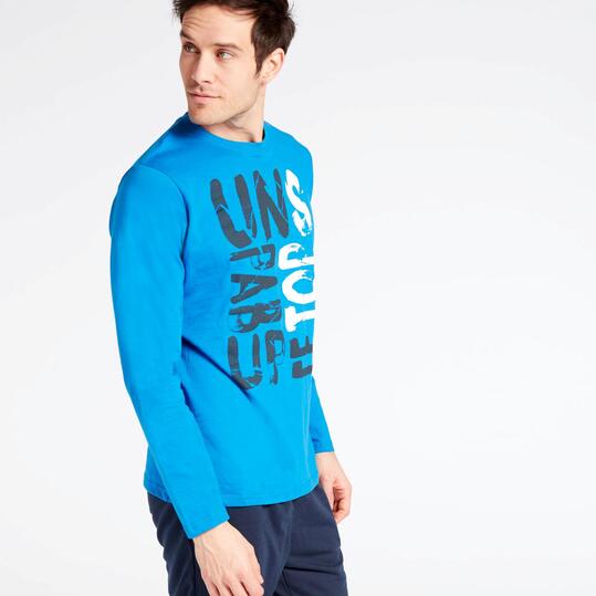 Camiseta Manga Larga Azul Up Stamps