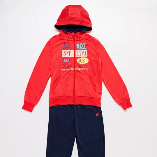 Chándal Rojo Niño Up Basic