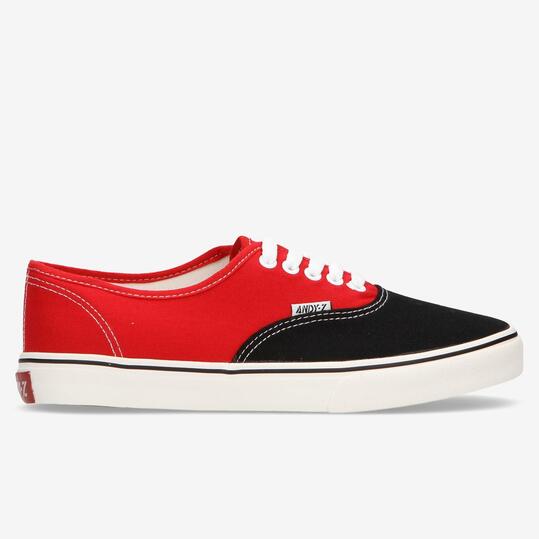 Zapatillas Andy-Z Negras Rojas Hombre