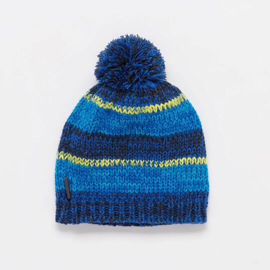 Gorro Lana Niño Boriken Azul
