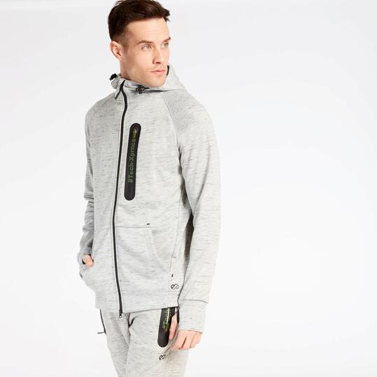 Chaqueta Capucha Gris Silver Protech