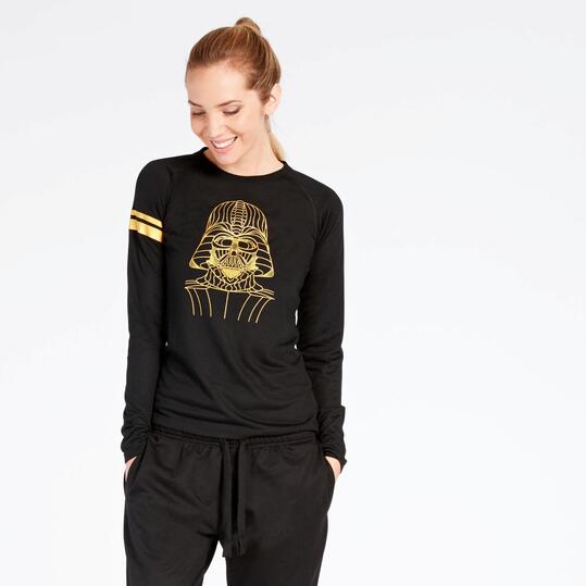 Camiseta Star Wars Negra Mujer
