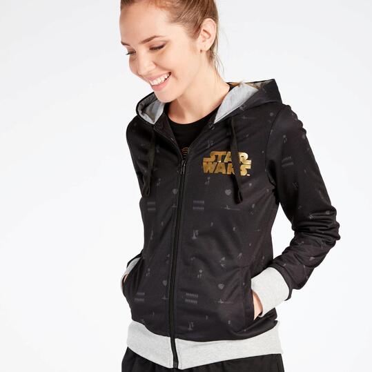 Sudadera Star Wars Negros Gris Claro Mujer