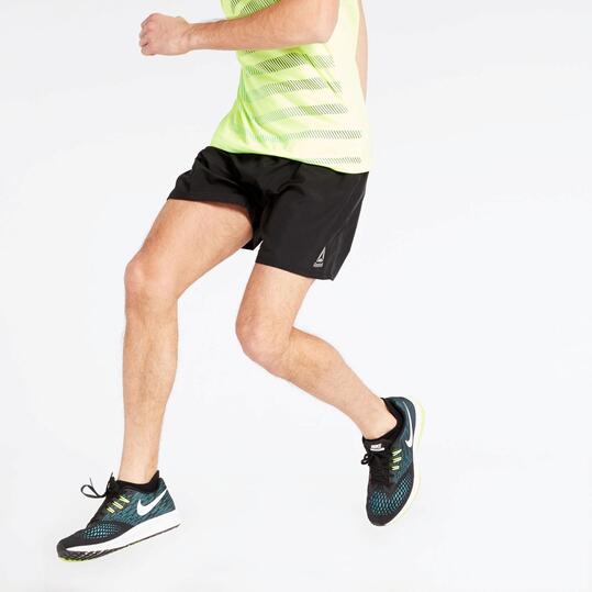 Pantalón Corto Running Reebok Negro