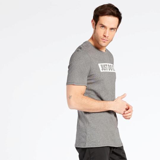 Camiseta Manga Corta Nike Gris