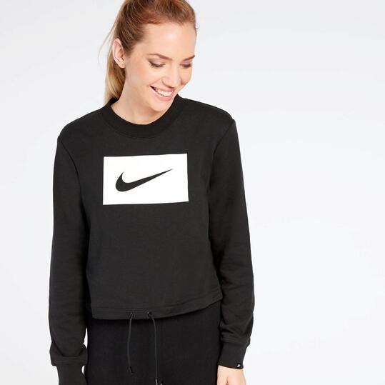 Sudadera Crop Nike Negra