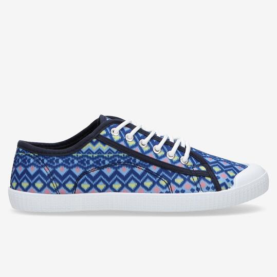 Zapatillas Lona Azul Marino Up Bico