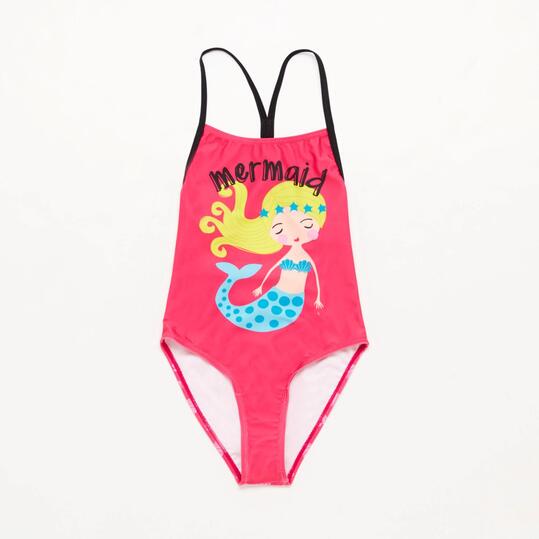 Bañador Natación Fucsia Niña Paraqua
