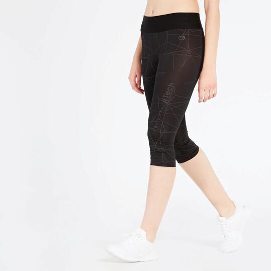 Leggins Pirata Negros Silver Xperience Tech