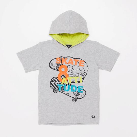 Camiseta Capucha Silver Skate Energy Junior