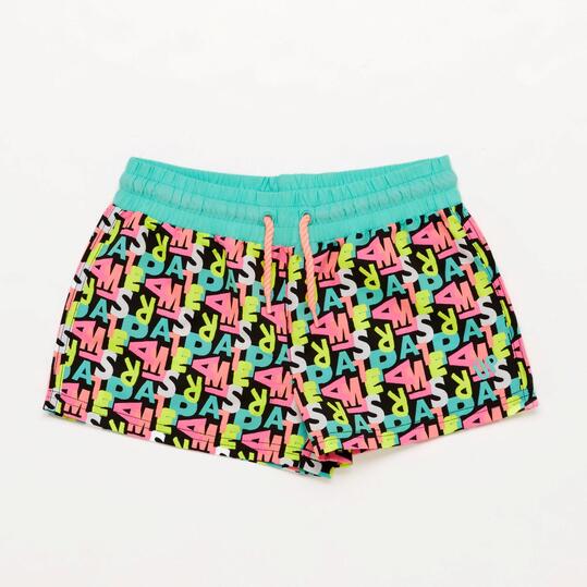 UP JRA PANTALON CORTO PLAYA LETRAS POL