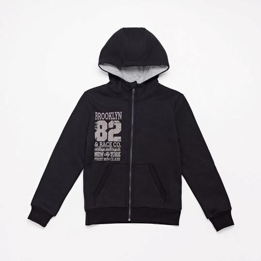 UP BASIC JR SUDADERA AB.CAP.FELPA P.