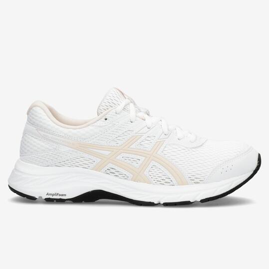 Asics Gel Contend 6 - Blanco - Zapatillas Running Mujer Asics Gel Contend 6 - Blanco - Zapatillas Running Mujer