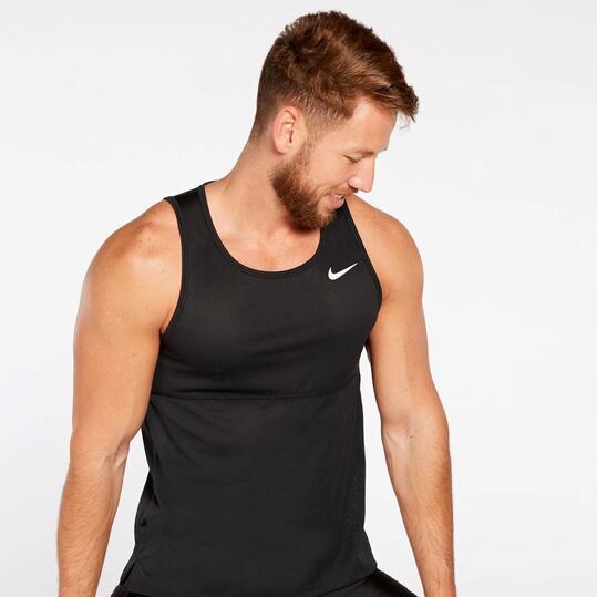 Camiseta Running Nike - Negro - Camiseta Tirantes Hombre | Sprinter