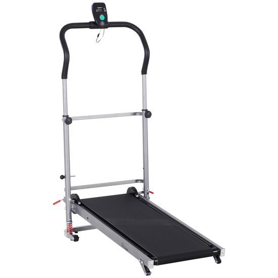 Homcom Cinta De Andar Manual Caminadora Plegable Portátil Pantalla Lcd 2 Ángulos Reclinables Carga 1 Homcom Cinta De Andar Manual Caminadora Plegable Portátil Pantalla Lcd 2 Ángulos Reclinables Carga 1