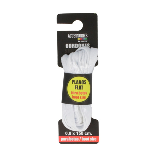 Cordones Plano SILVER Blanco