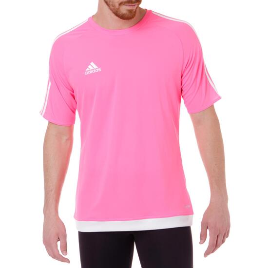 camiseta adidas hombre rosa