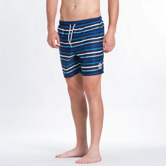 Bañador Rayas Azul Silver Hombre Corto mwOnv0yN8