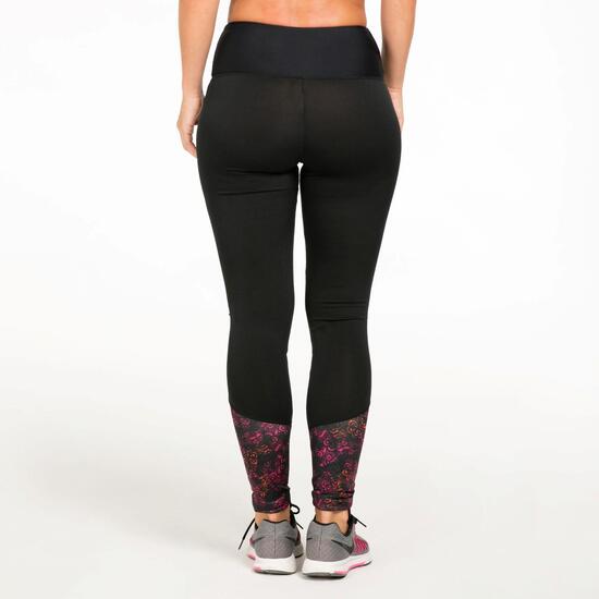 Mallas Largas Gym ILICO ORO Negro Mujer