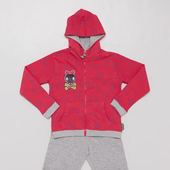 Chándal Capucha SILVER Fucsia Gris Niña (2-8)