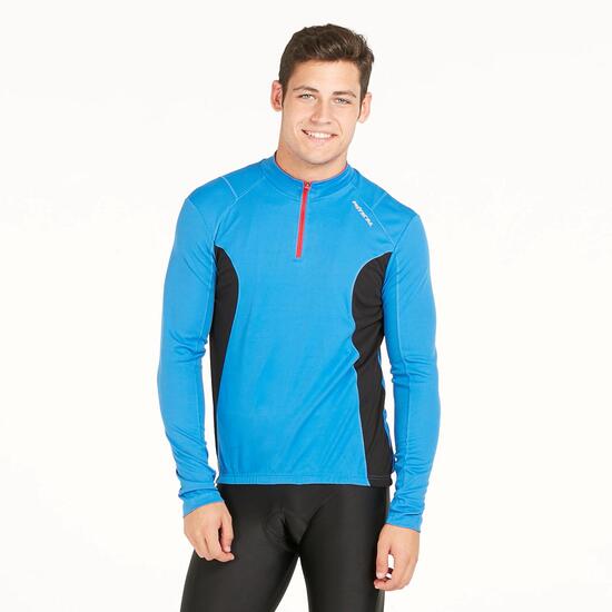 Maillot Ciclismo Manga Larga Azul Hombre Mitical Bronce