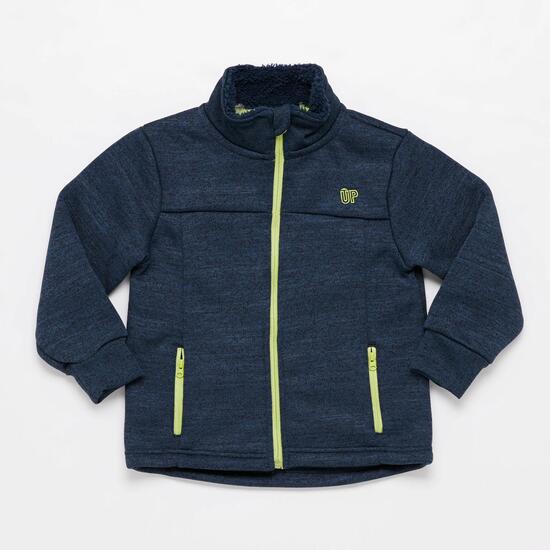 Forro Polar Cremallera UP BASIC Gris Niño (2-8)