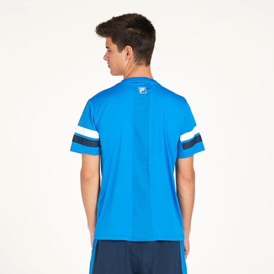 FILA Camiseta Manga Corta Azul Hombre