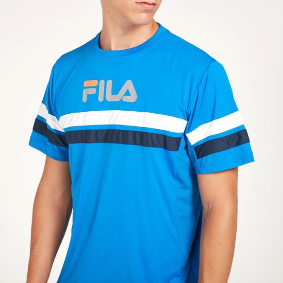 FILA Camiseta Manga Corta Azul Hombre