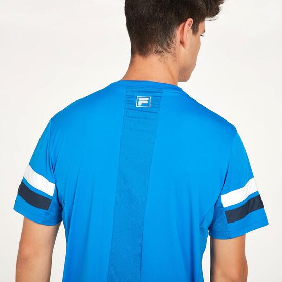 FILA Camiseta Manga Corta Azul Hombre