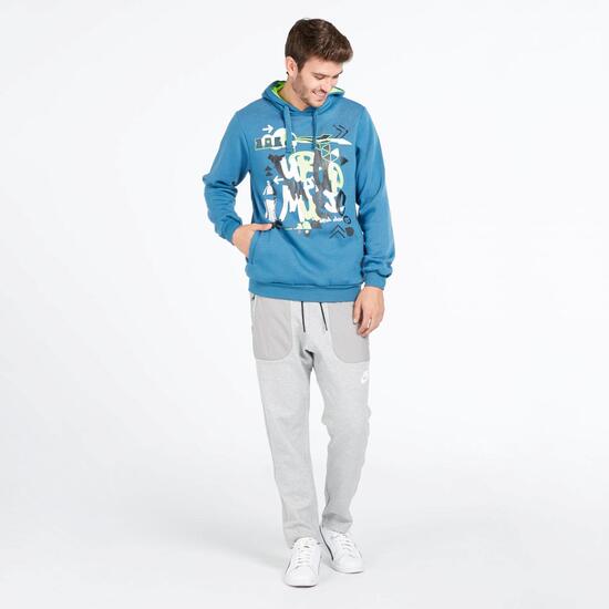 Sudadera Capucha UP BASIC Denim Hombre