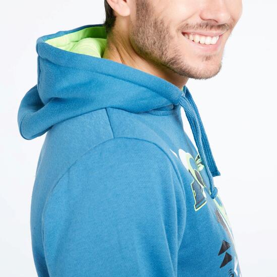 Sudadera Capucha UP BASIC Denim Hombre